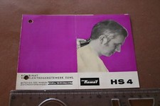 alte Bedienungsanleitung -Haarschneidemaschine HS 4 - Komet - VEB  Suhl 