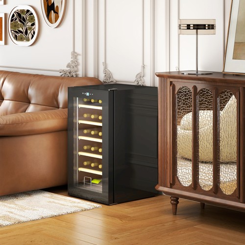 Homcom weinkühlschrank l - weinkühlschrank, 65