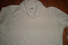 Damenpullover, wollweiß, Keilbach, L