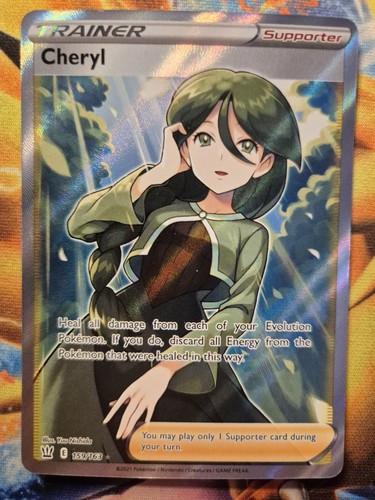Cheryl full art pokemon karte - cheryl,