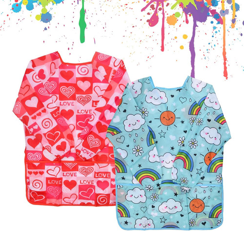 Malkittel kinder 2stk - malkittel,