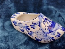 Delft Deko Schuh Holland Blau
