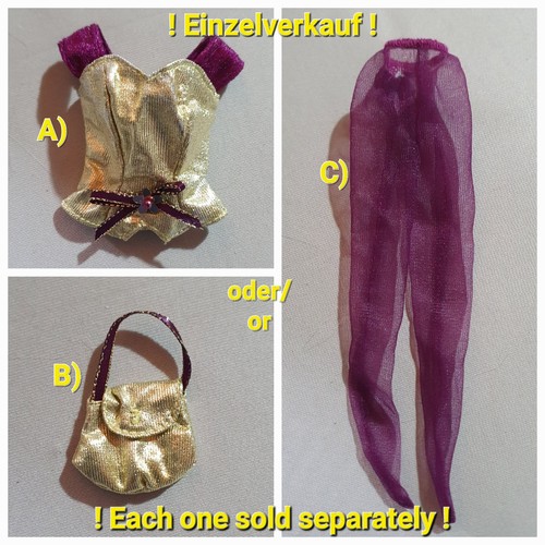 Teil kleidung barbie - 1x,