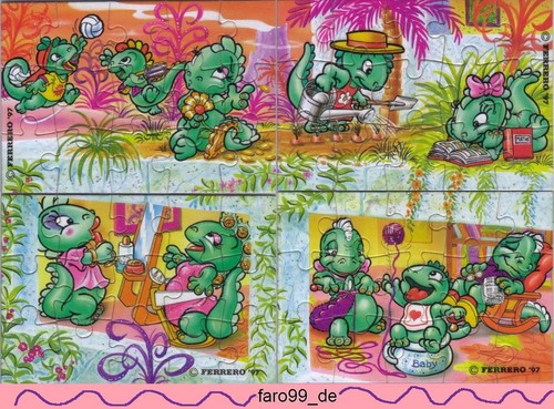 Dapsy dino family - dapsy, kompletter