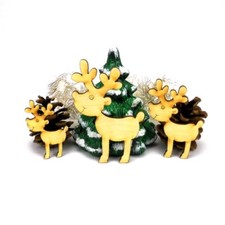 Elch Bruno aus Holz, 3er Set