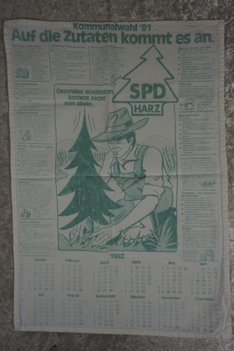 Geschirrtuch kalender 1982 - 1982,