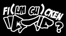 Film Gucken Ficken Fi En Gag funny lustig Witz Aufkleber Stickerfolie Vinyl JDM
