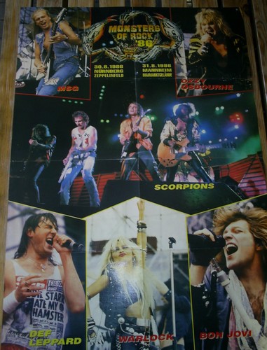 Monsters rock 1986 - of, poster