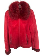 Lammfell Jacke ROSNER rot wie