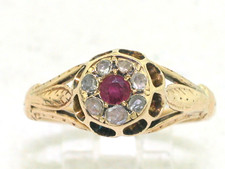 Antiker Rubin Ring 750 Gold 1