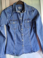 beliebte Esprit edc Jeans-Blusen Jacke  36/38 S/M angenehme Stretch-Qualität