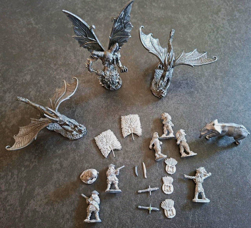 Fantasy zinnfiguren konvolut - fantasy,