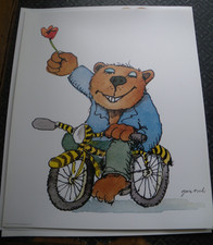 JANOSCH Poster "Fahrradtour"