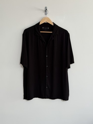 Allsaints schwarz hemd kurzarm - schwarz,