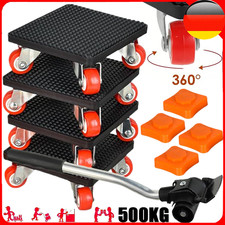 Rollbrett Möbelroller 500kg 4er Set Transportroller Rollen Möbelrollen  360° Umz
