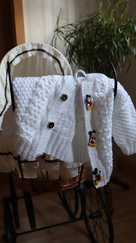 Babygarnitur weiß mit - , mickey