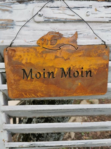Willkommens schild moin - willkommens,