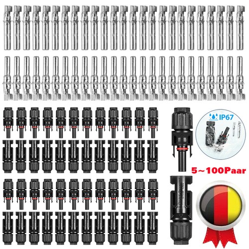 100paar solar stecker buchse - 5-100paar,
