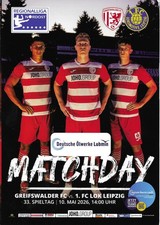 Programm v. Regionalligaspiel
