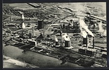 Ansichtskarte Salzgitter-Watenstedt, Luftaufnahme des Hüttenwerkes 