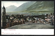 Ansichtskarte meran ansicht - meran,,