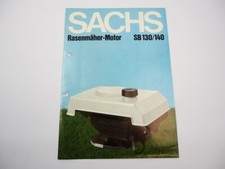 Fichtel Sachs SB 130 140 Rasenmäher Motor Prospekt 1980er Jahre
