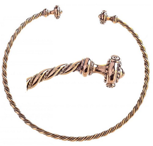 Bronze keltischer halsreif - bronze,