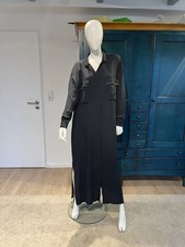 🌹* FABIANA FILIPPI * blaues Hemdkleid Schmuckränder Maxikleid   GR. 40/ 42 🌹