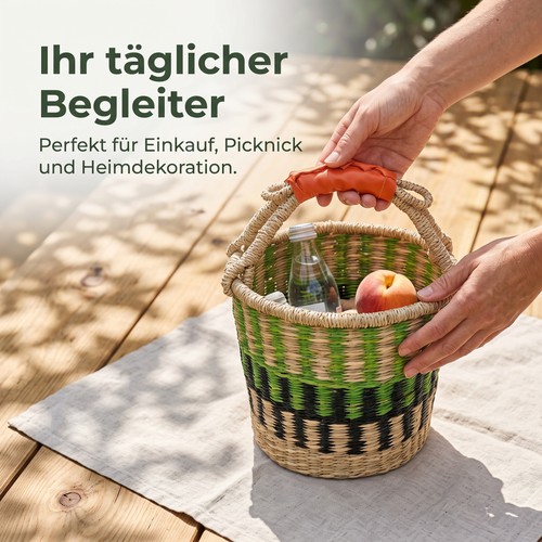 Einkaufskorb seegras - einkaufskorb,