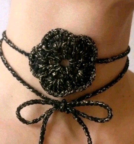Choker häkeln blume halskette - choker,
