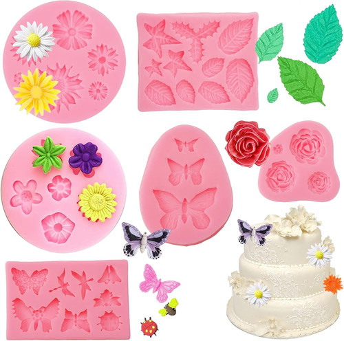 Silikon blumenform set - silikon,
