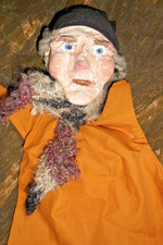 antike Kaspertheaterfigur