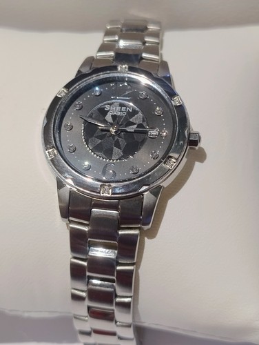 Damen casio glanz uhr diamant - uhr,