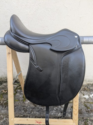 Dressursattel schwarz 5 - schwarz, 17,5