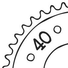 Kettenrad 40 Zähne (Tei. 420)