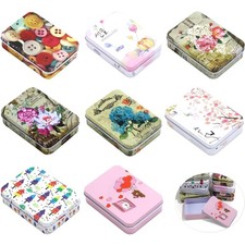 Metalldosen mit Deckel bunt