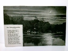 Holzmühle bei Eldagsen. Alte Ansichtskarte / Spruchkarte s/w, gel., 1920. Verse 