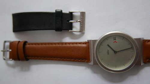 Braun zeiger analog quarzuhr - braun, 2-zeiger-analog-quarzuhr