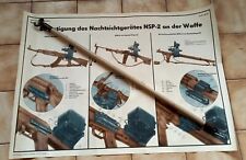 SCHAUTAFEL/LEHRTAFEL DER NVA NACHTSICHTGERÄT NSP 2 KALASCHNIKOW 