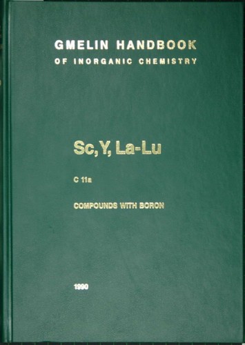 Gmelin handbuch handbook - gmelin,