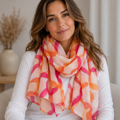 Tuch schal damen pink - schal,
