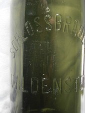 1 Lt. alte Präge-Bier-Flasche