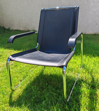 Thonet Stahlrohrsessel S 35 L Kernleder Design Marcel Breuer Stuhl Sessel 1930er