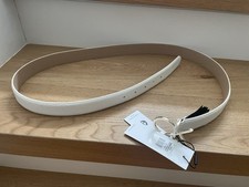 Calvin Klein Gürtel weiß Leder 110 cm NEU mit Etikett