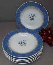 Suppenteller Van Well Wellco Design Tiefe Teller Blumendekor 6er Set D 1232