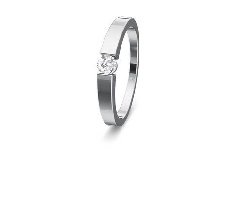 585 gold damenring diamant - 585,