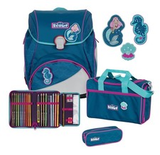Scout Alpha Schulranzen-Set 4-tlg. Mermaid mit Funny Snaps - Wie neu