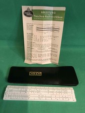 Vintage A.W. Faber Castell 67/87 Rietz Rechenstab Rechenschieber Made in Germany