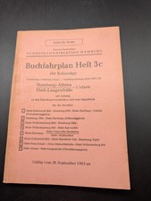 Buch  Buchfahrplan Heft 3c Deutsche Bundesbahn 1965 BD Hamburg Eisenbahn Zug