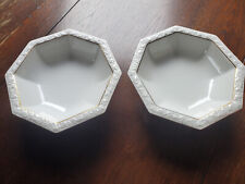 Rosenthal Maria Porzellan 2 Schüsseln mit Fuß, dezenter Goldrand, TOP!